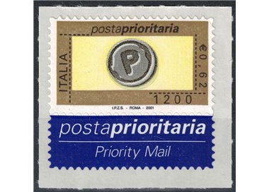 ITALIA 2001 Posta prioritaria € 0,62 - £ 1.200 MNH**