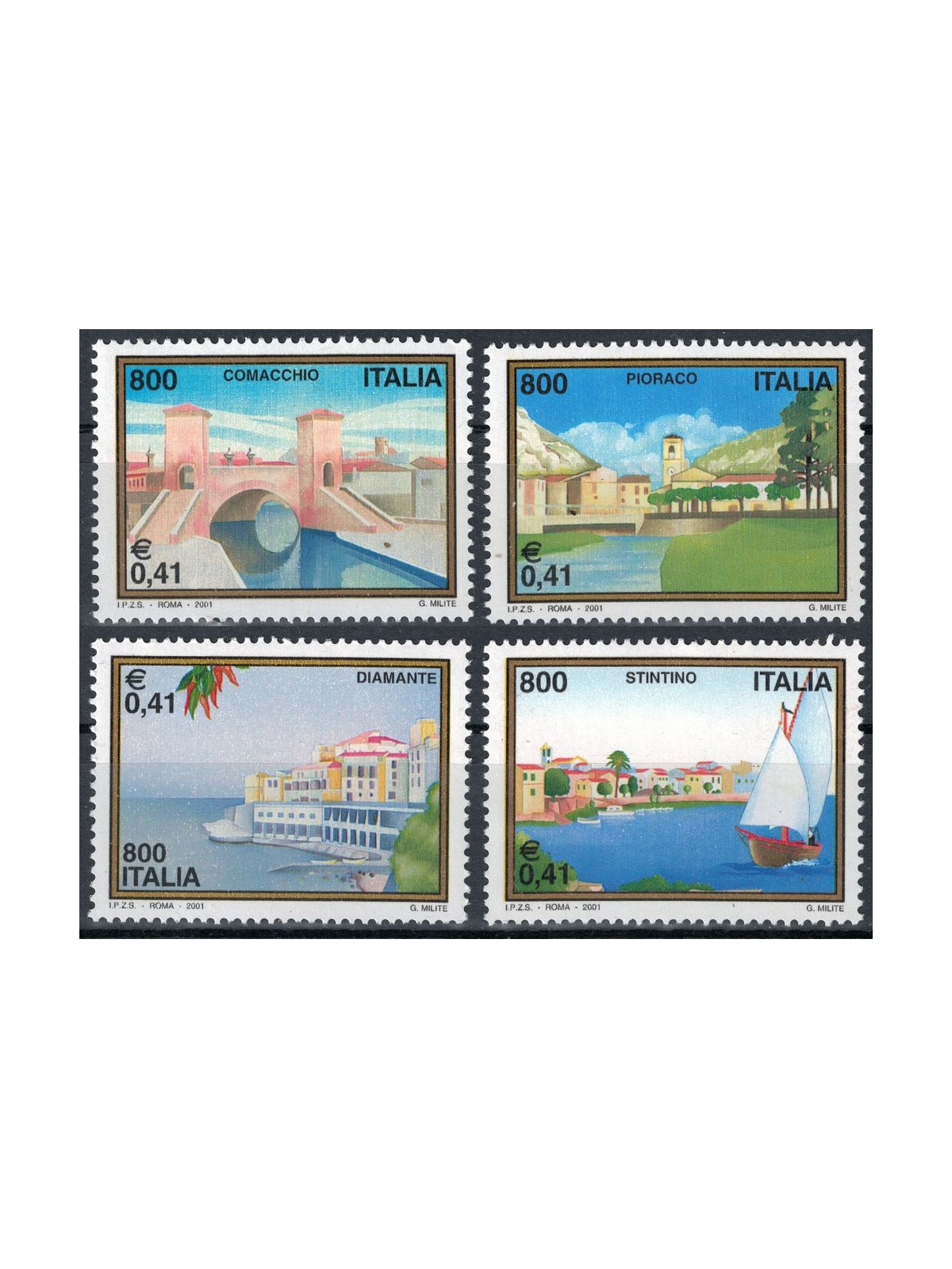 ITALIA 2001 Turismo 4v MNH**