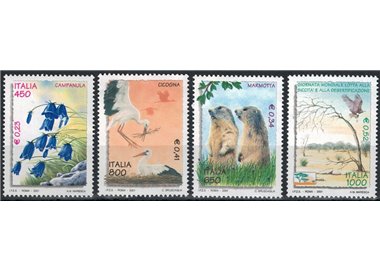 ITALIA 2001 Flora e fauna 4v MNH**