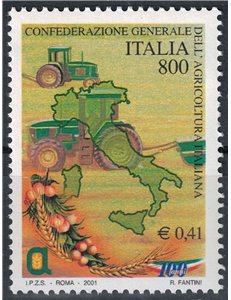 ITALIA 2001 Confederazione agricoltura MNH**