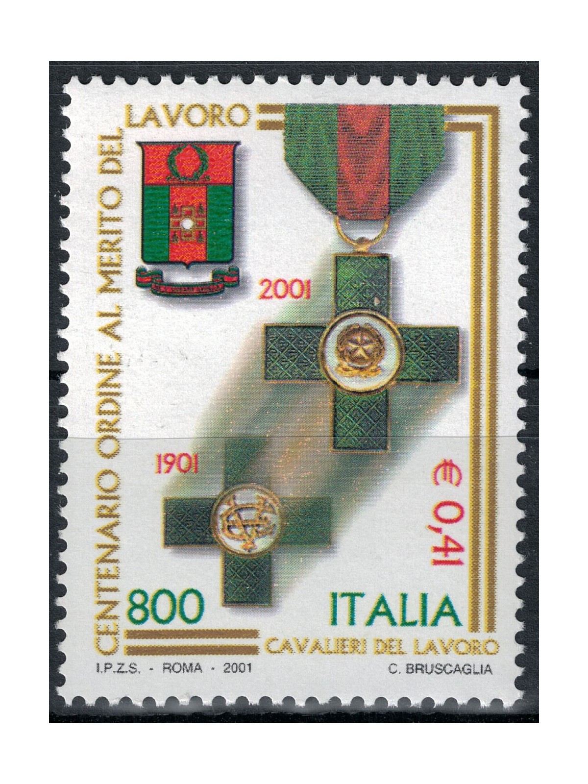 ITALY 2001 Knights of Labour MNH**