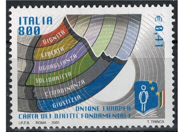 ITALY 2001 Charter of Rights MNH**