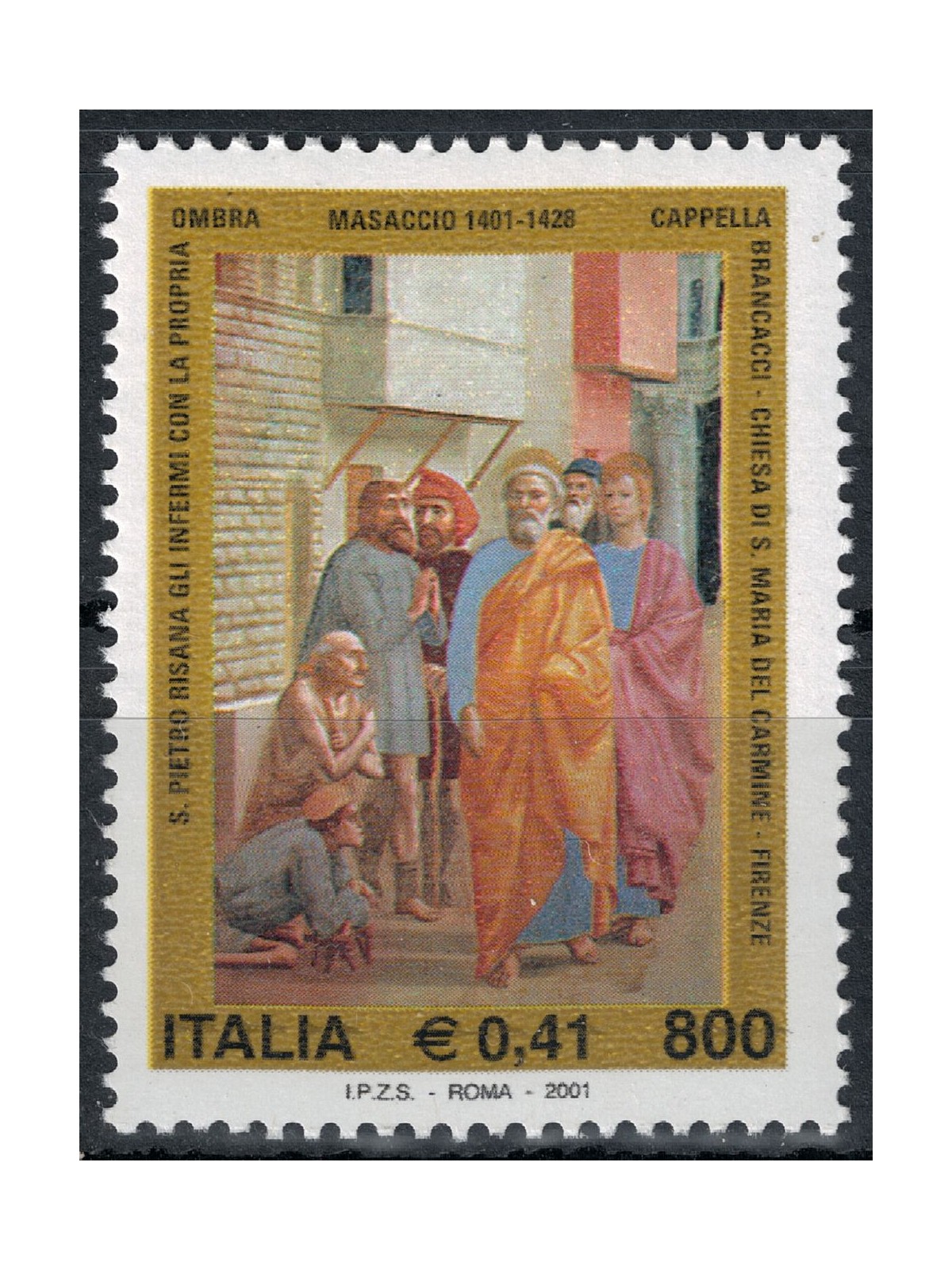 ITALIA 2001 Masaccio MNH**