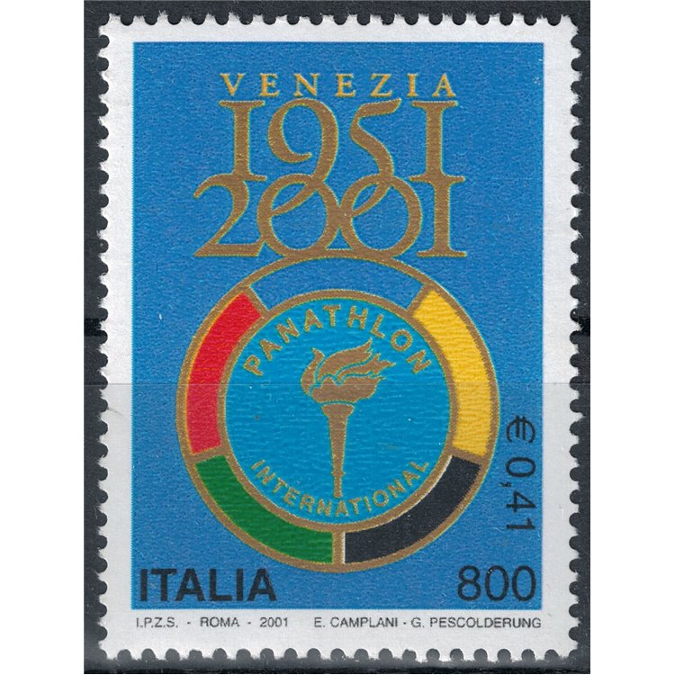 ITALY 2001 Panathlon International MNH**