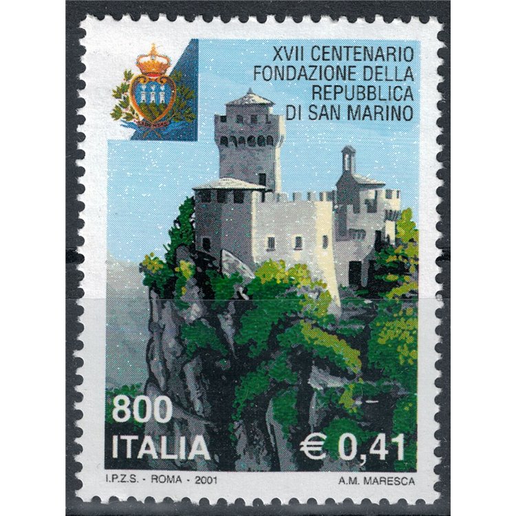 ITALY 2001 Centenary of San Marino MNH**