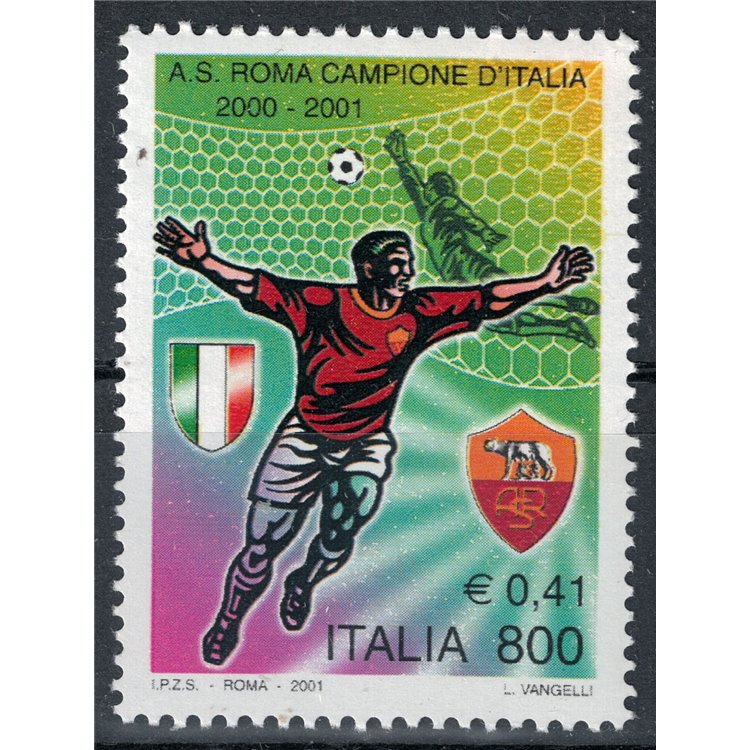 ITALIA 2001 Roma campione d'Italia MNH**