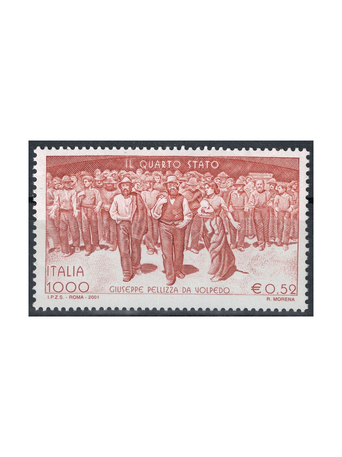 ITALIA 2001 Il Quarto Stato MNH**
