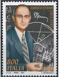 ITALY 2001 Enrico Fermi MNH**