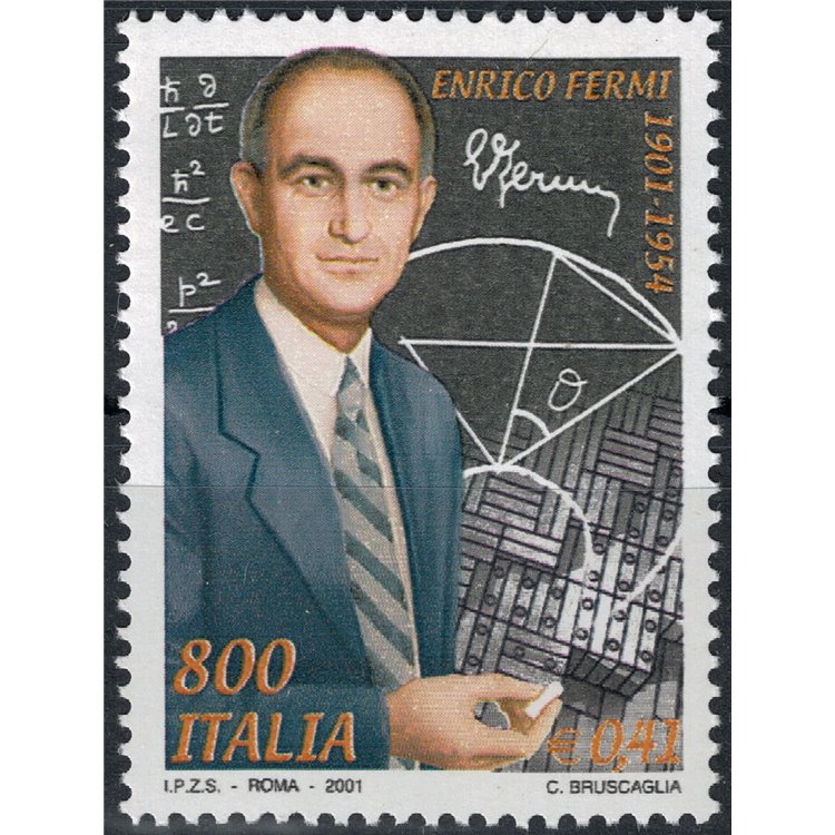ITALIA 2001 Enrico Fermi MNH**