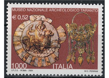 ITALIA 2001 Museo di Taranto MNH**