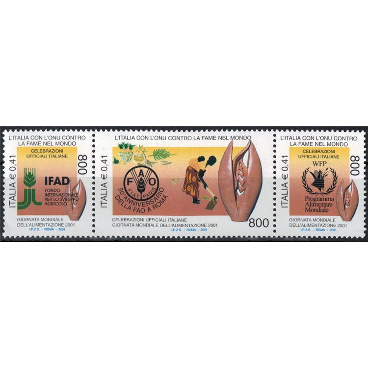 ITALY 2001 World Hunger 3v MNH**