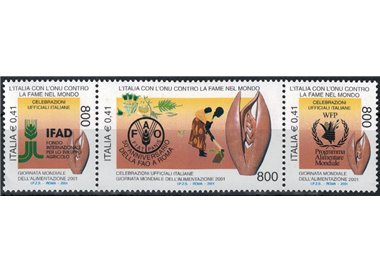 ITALY 2001 World Hunger 3v MNH**