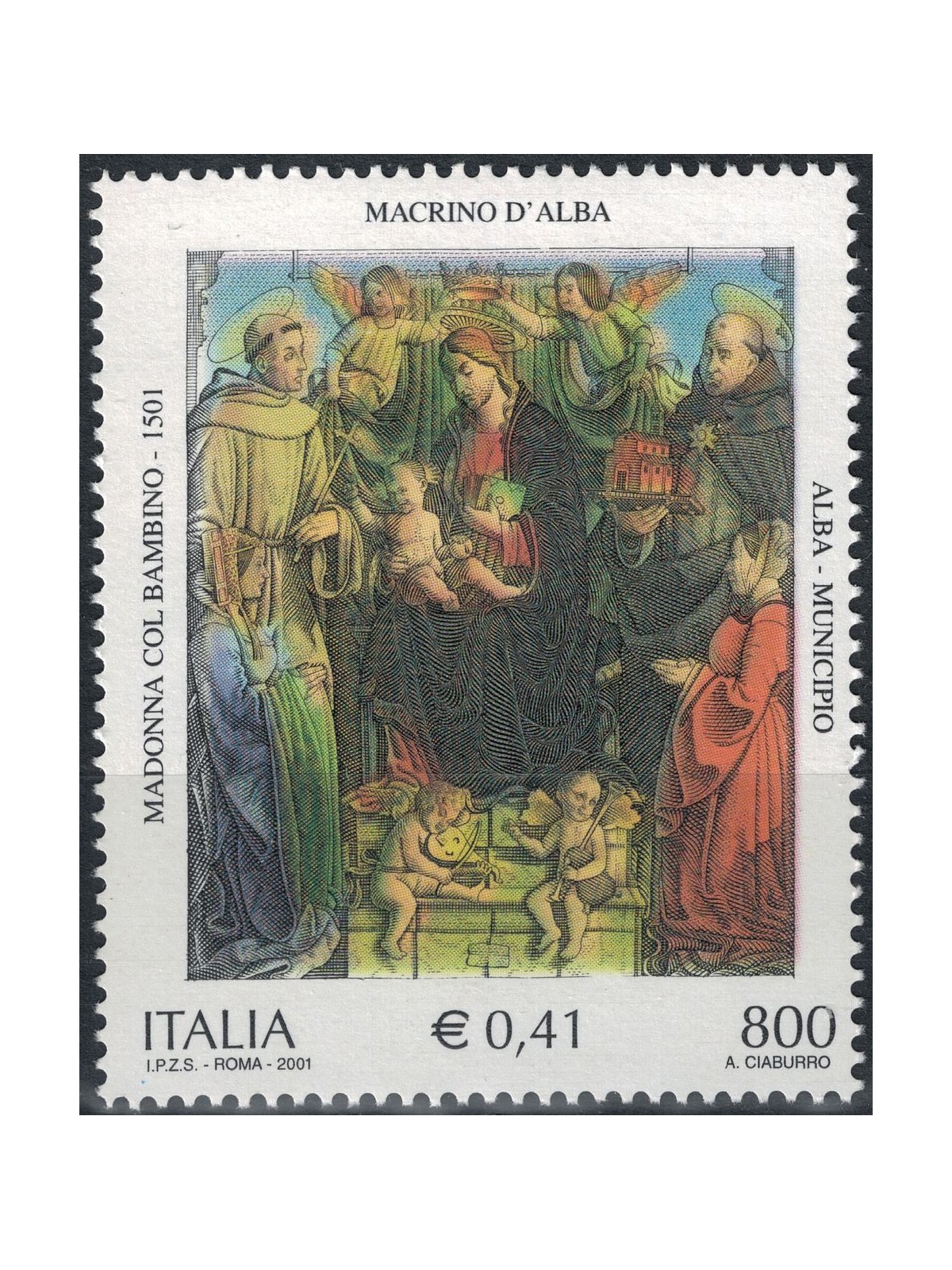 ITALIA 2001 Macrino d'Alba MNH**