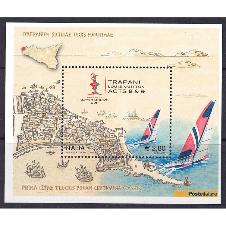 ITALY 2005 America's Cup s/s MNH**