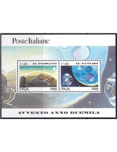 ITALIA 2000 Passato e futuro BF MNH**