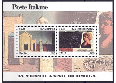 ITALY 2000 Art and Science s/s MNH**