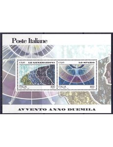 ITALY 2000 Generations and Space s/s MNH**