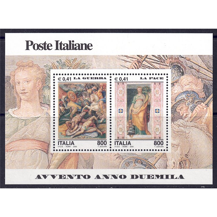 ITALY 2000 War and Peace s/s MNH**