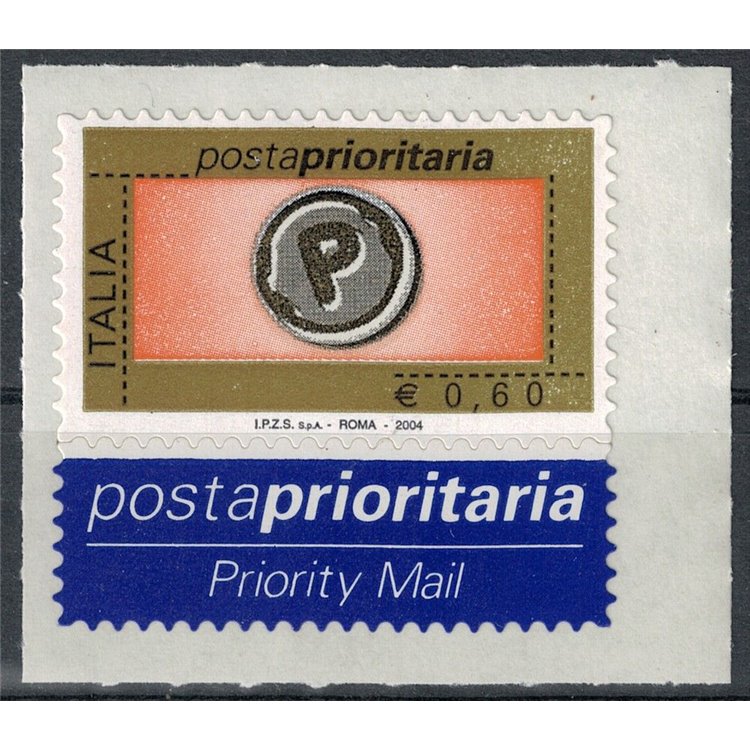 ITALY 2004 Priority Mail € 0.60 A MNH**