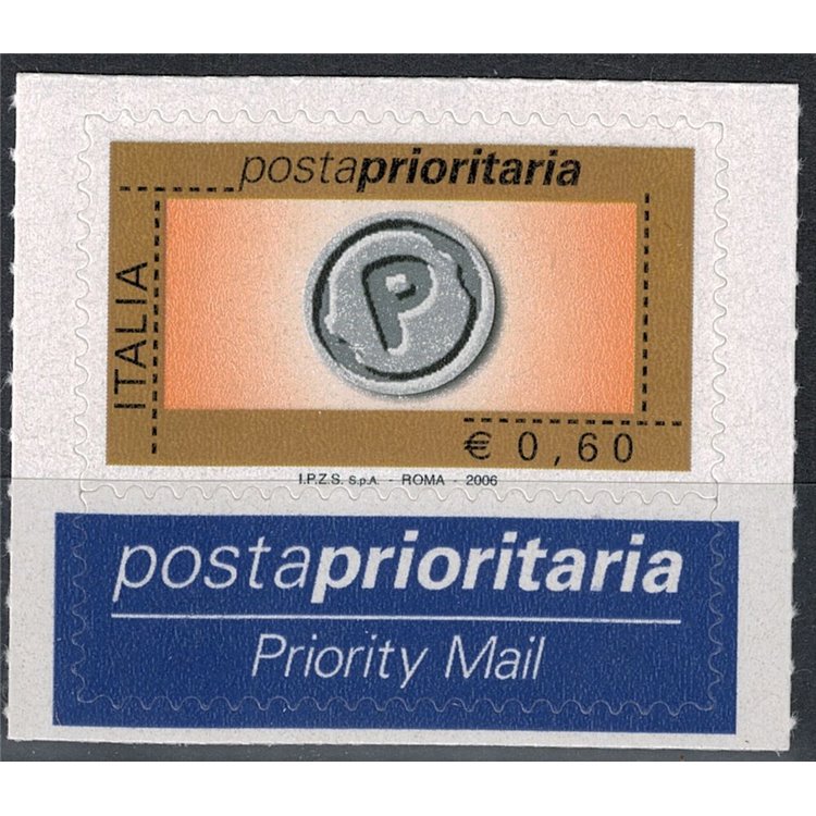 ITALY 2006 Priority mail € 0.60 (with year) MNH**