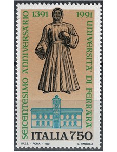 ITALIA 1992 Università di Ferrara MNH**