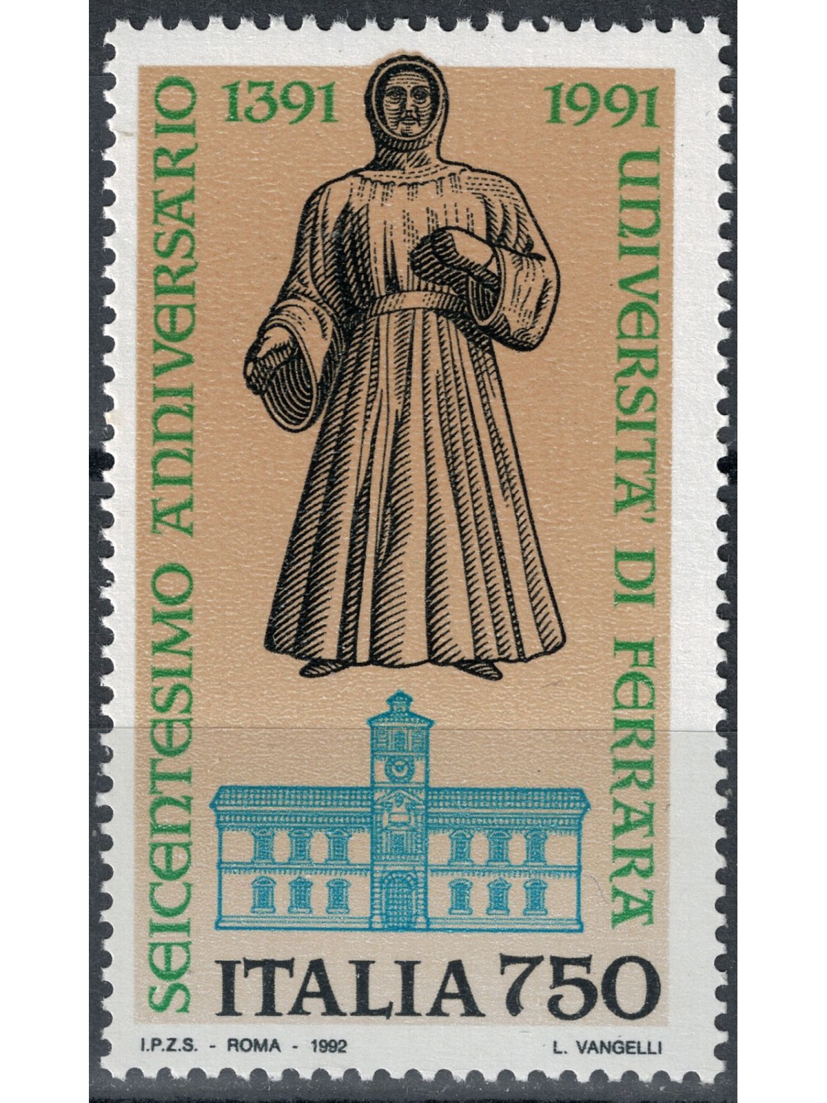 ITALIA 1992 Università di Ferrara MNH**