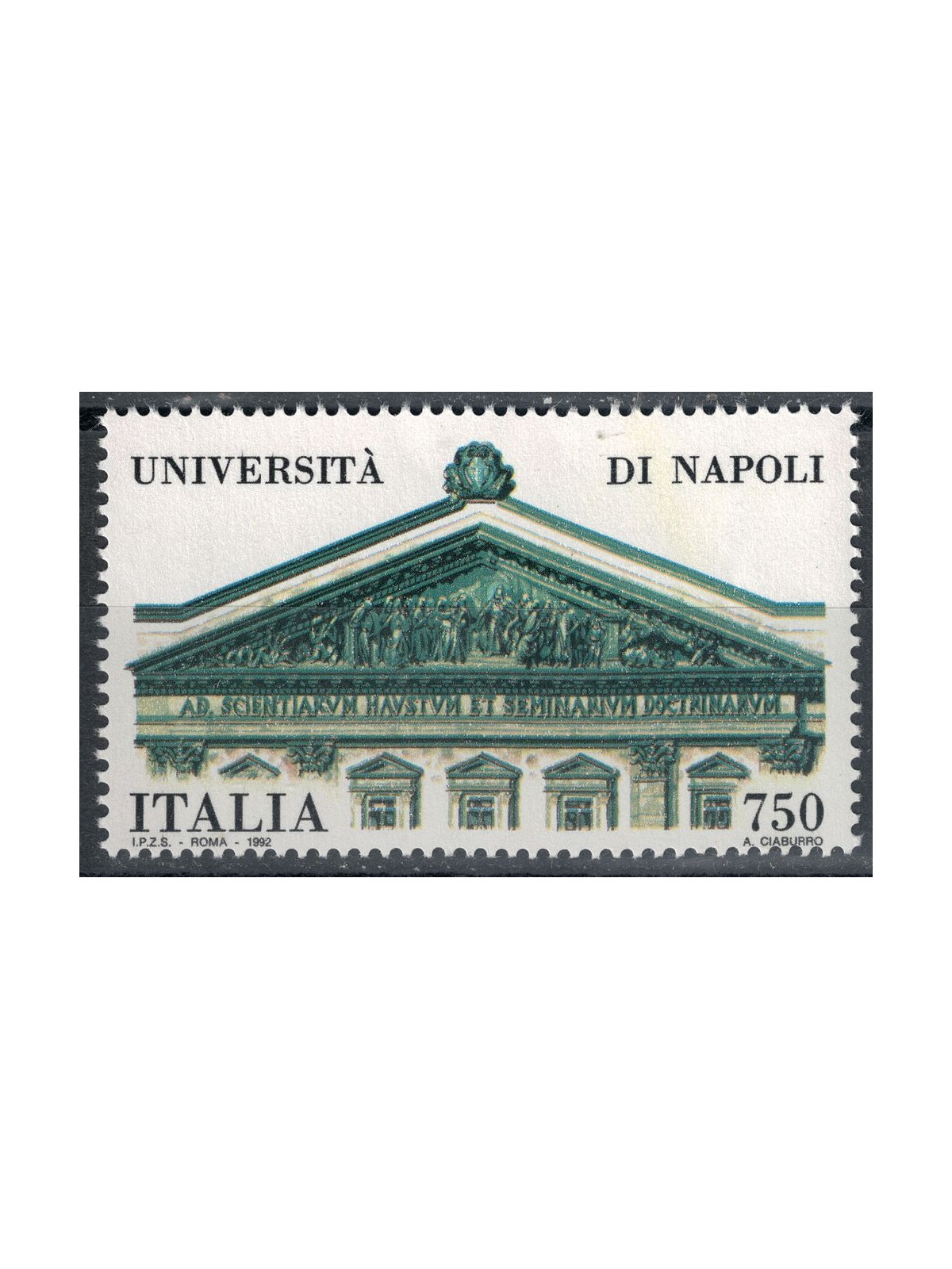 ITALY 1992 University of Naples MNH**