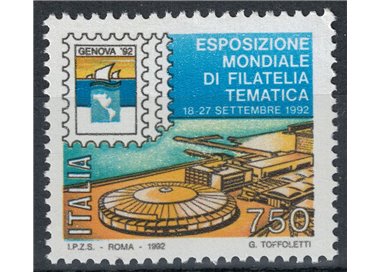 ITALIA 1992 Esposizione di filatelia MNH**