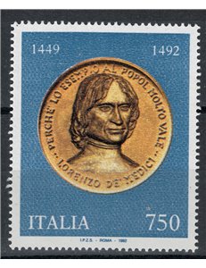 ITALY 1992 Lorenzo De' Medici MNH**