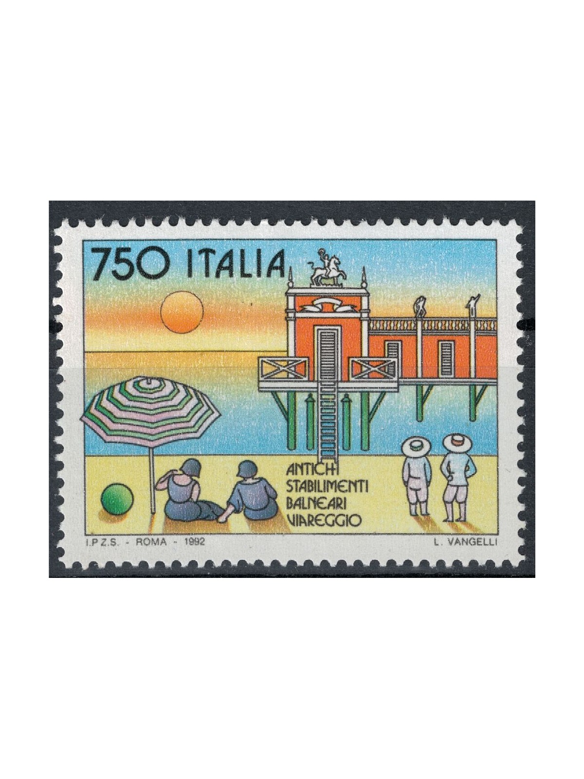 ITALIA 1992 Stabilimenti balneari Viareggio MNH**