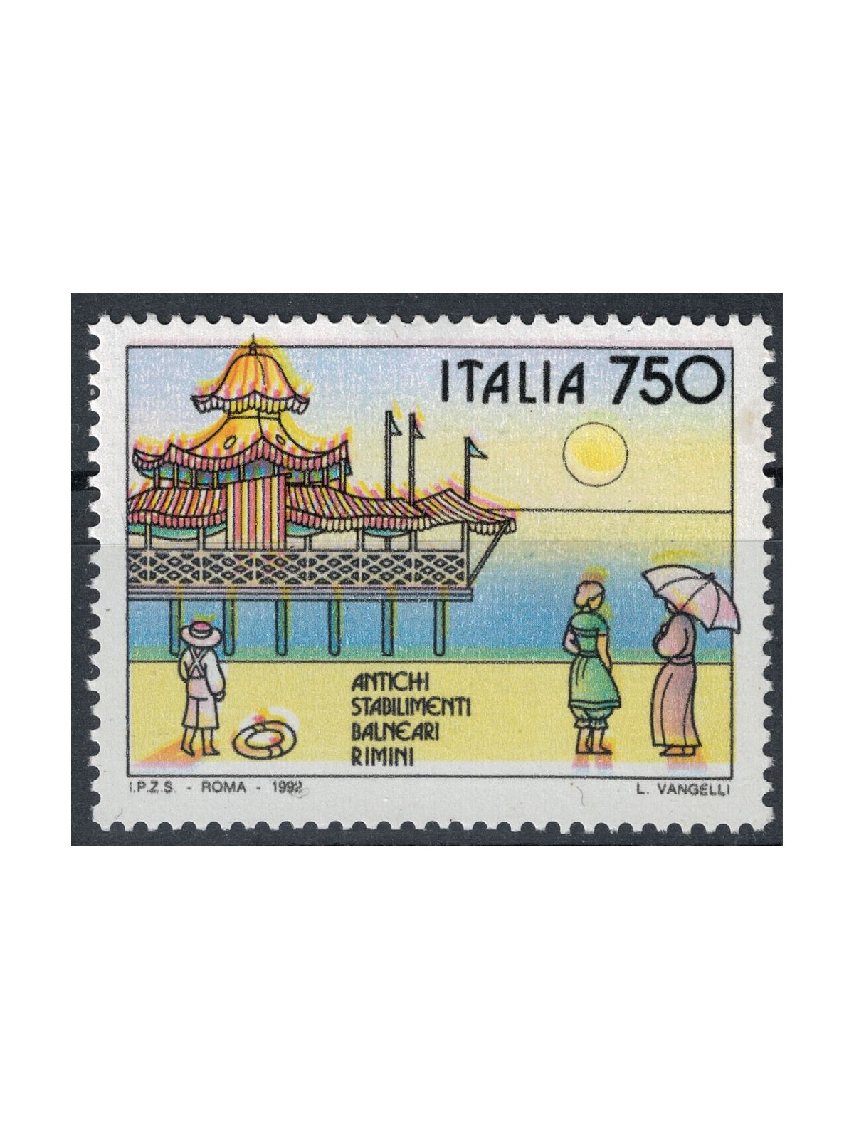 ITALY 1992 Rimini beach resorts MNH**