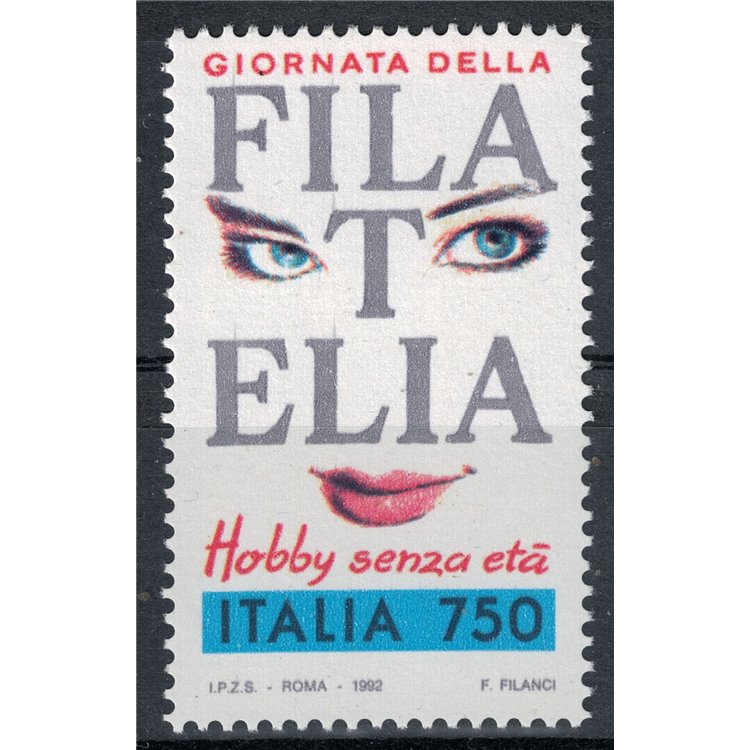 ITALIA 1992 Giornata della filatelia MNH**