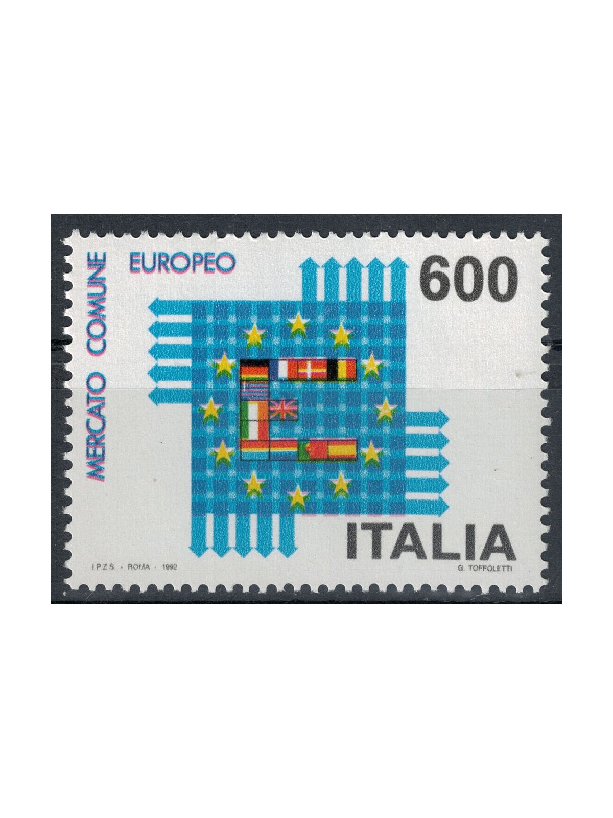 ITALIA 1992 Mercato unico europeo MNH**