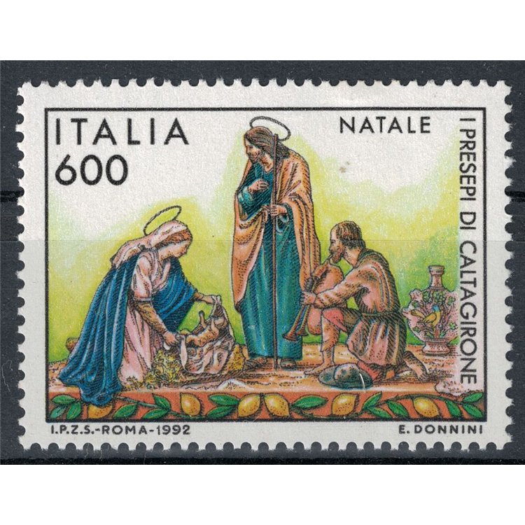 ITALIA 1992 Natale MNH**