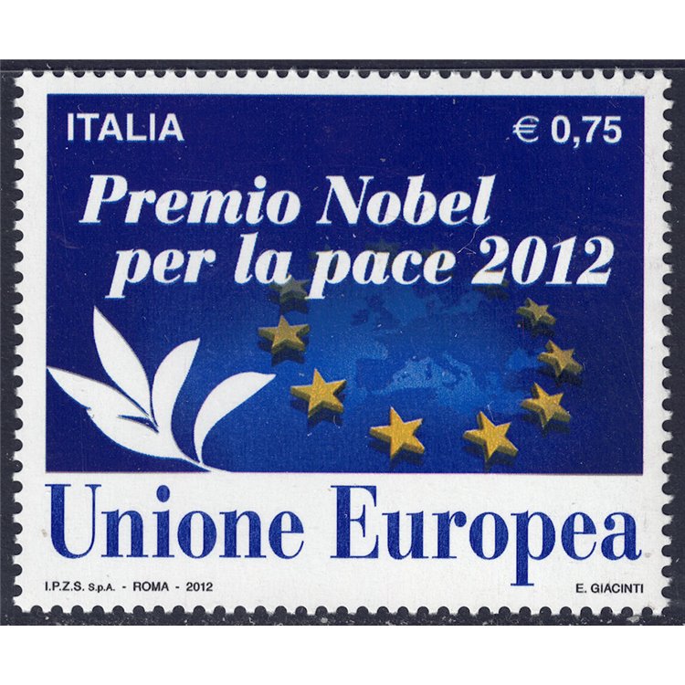 ITALY 2012 Nobel Prize MNH**
