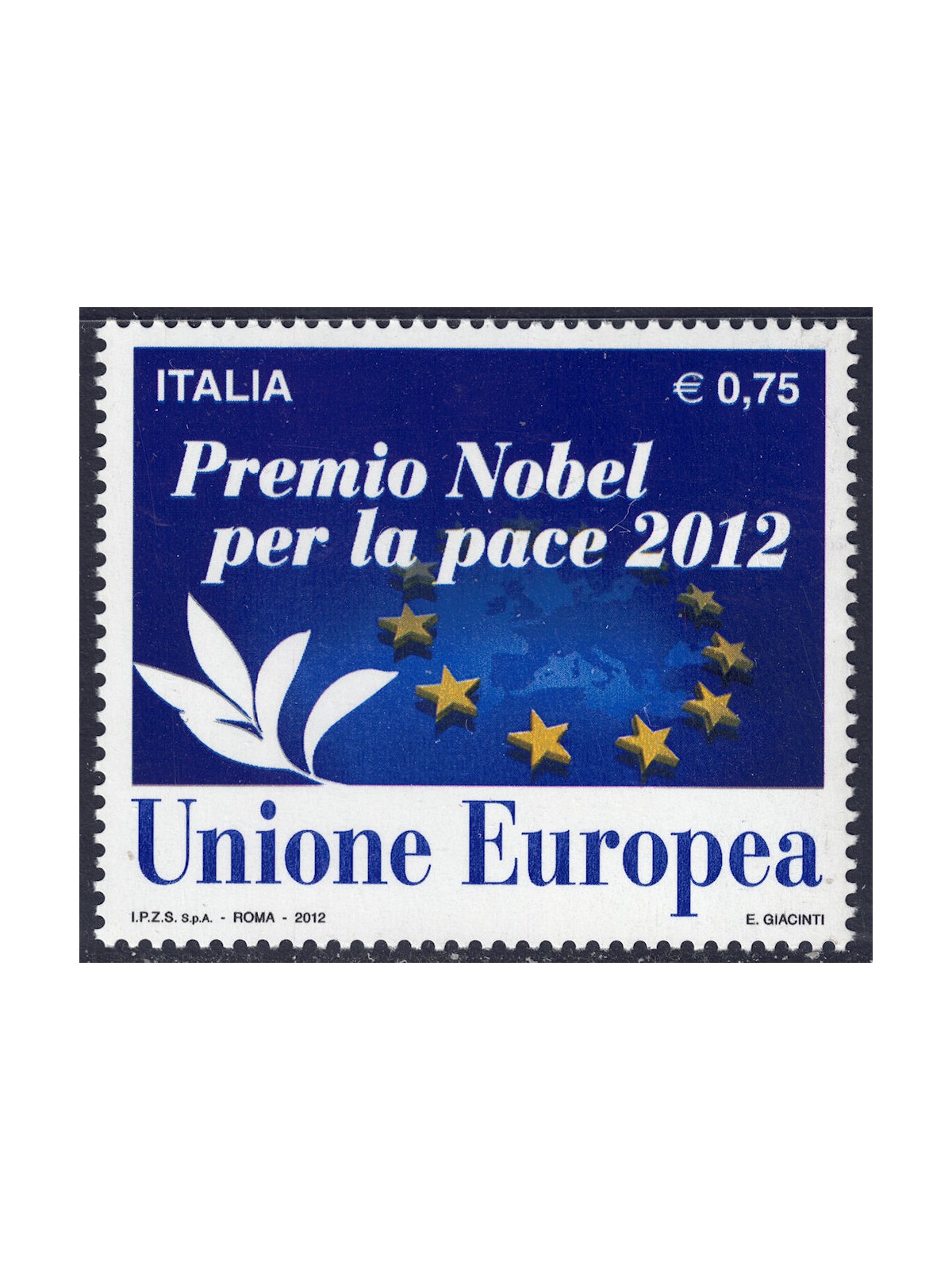 ITALY 2012 Nobel Prize MNH**