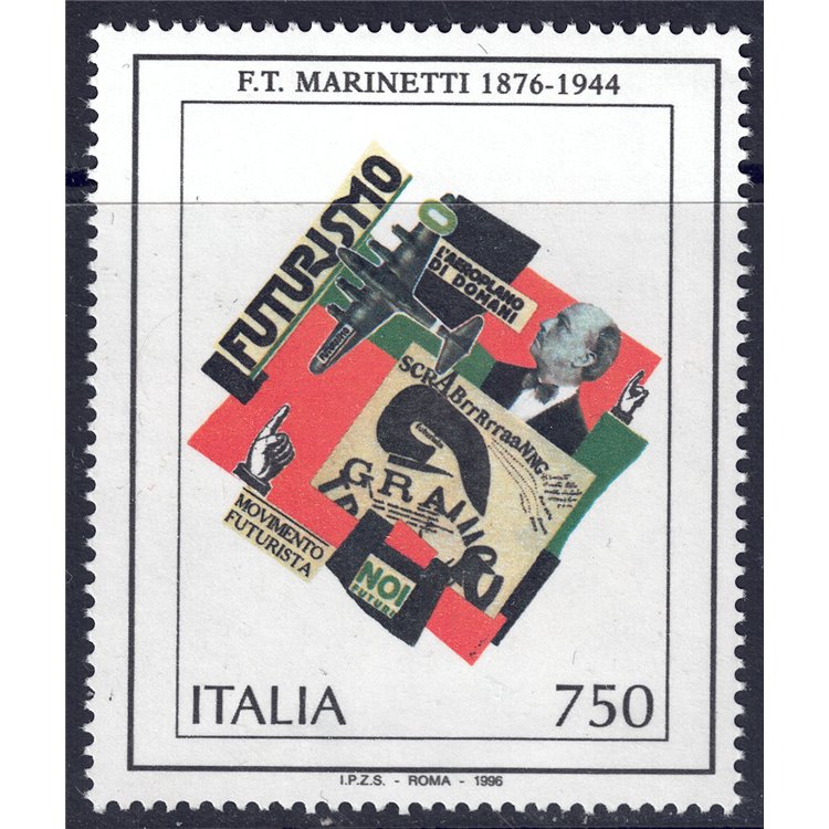 ITALY 1996 Filippo Tommaso Marinetti MNH**