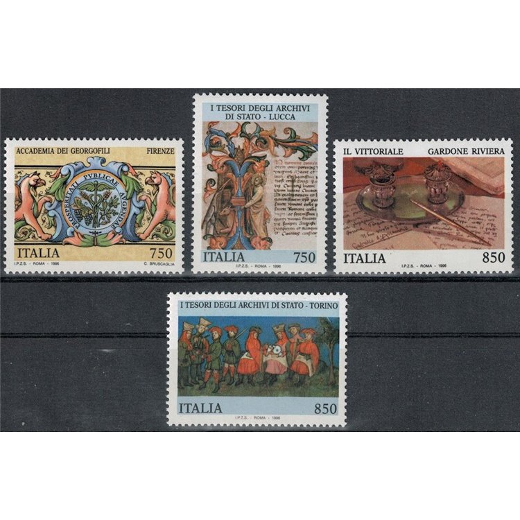 ITALY 1996 Archives and Museums 4v MNH**