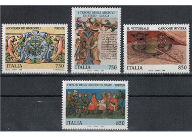 ITALIA 1996 Archivi e Musei 4v MNH**
