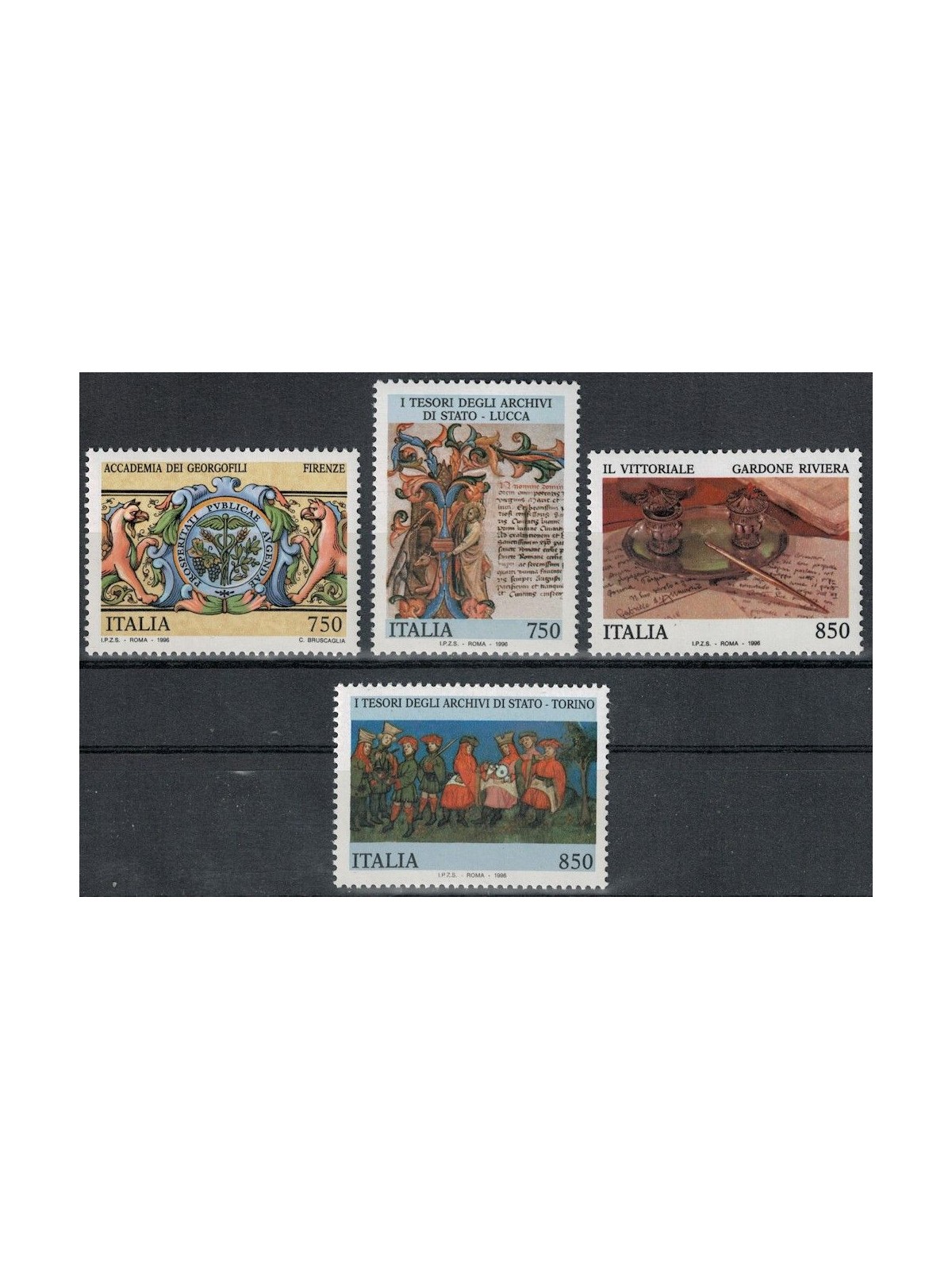 ITALY 1996 Archives and Museums 4v MNH**