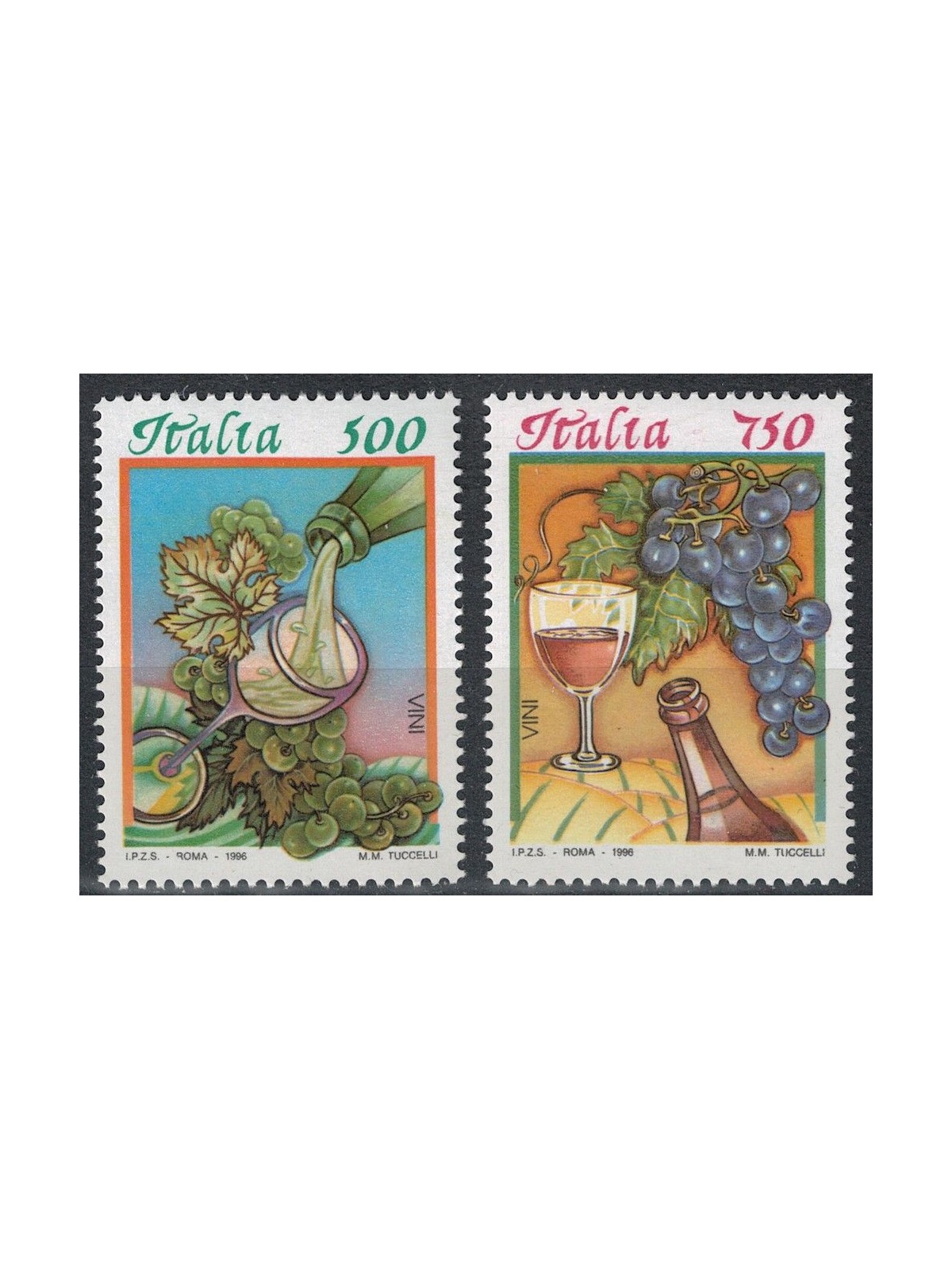 ITALIA 1996 Cibi italiani 2v MNH**
