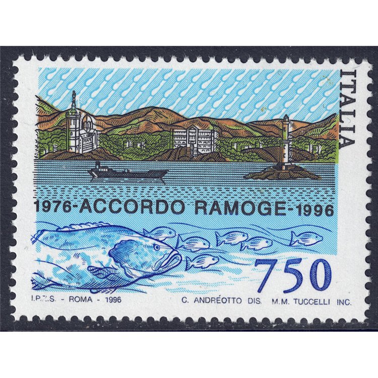 ITALY 1996 RAMOGE Agreement MNH**