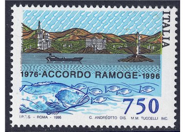 ITALIA 1996 Accordo RAMOGE MNH**