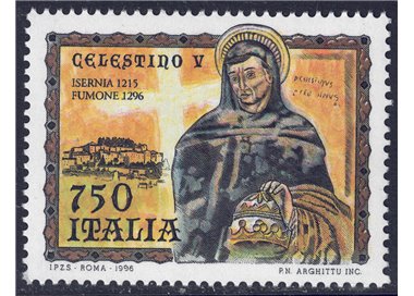 ITALY 1996 Pope Celestine V MNH**