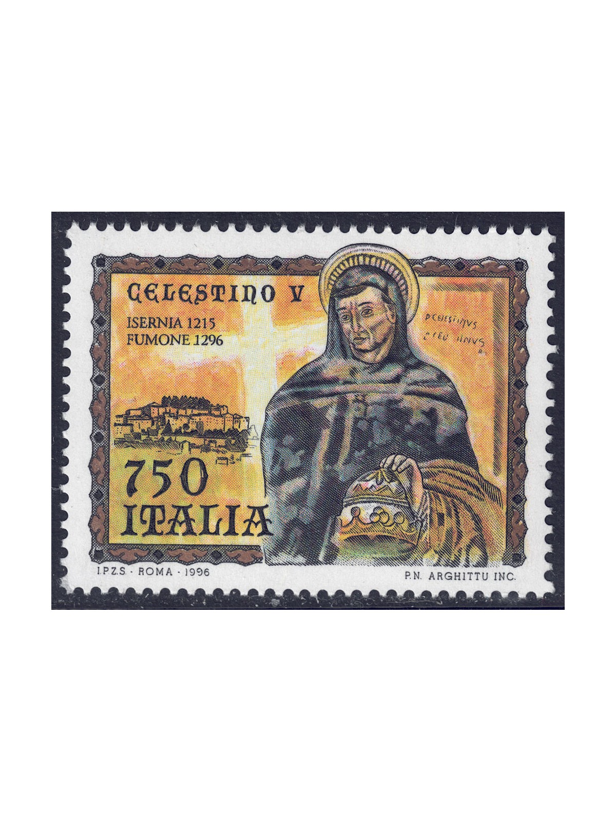 ITALIA 1996 Papa Celestino V MNH**
