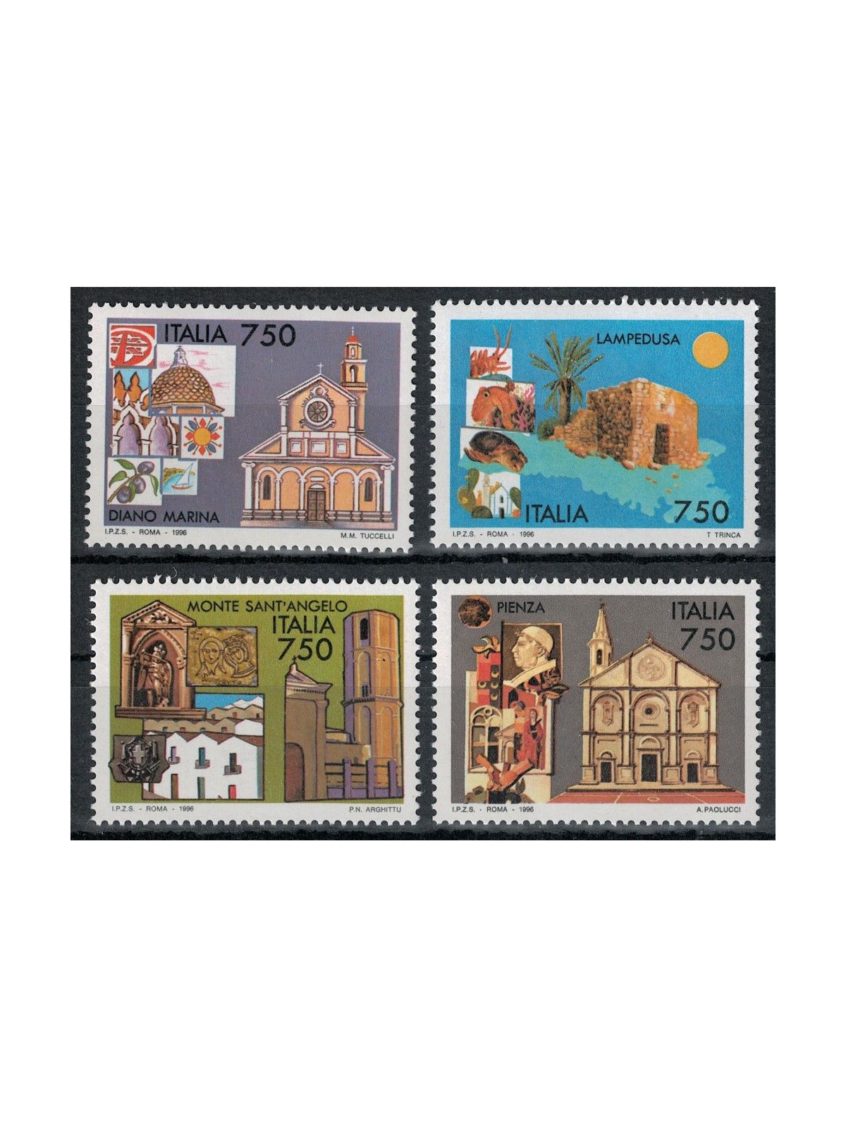 ITALY 1996 Tourism 4v MNH**
