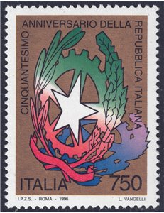 ITALY 1996 Anniversary of the Republic MNH**