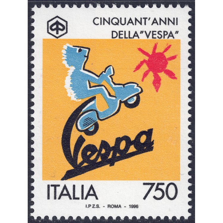 ITALIA 1996 Anniversario Vespa MNH**