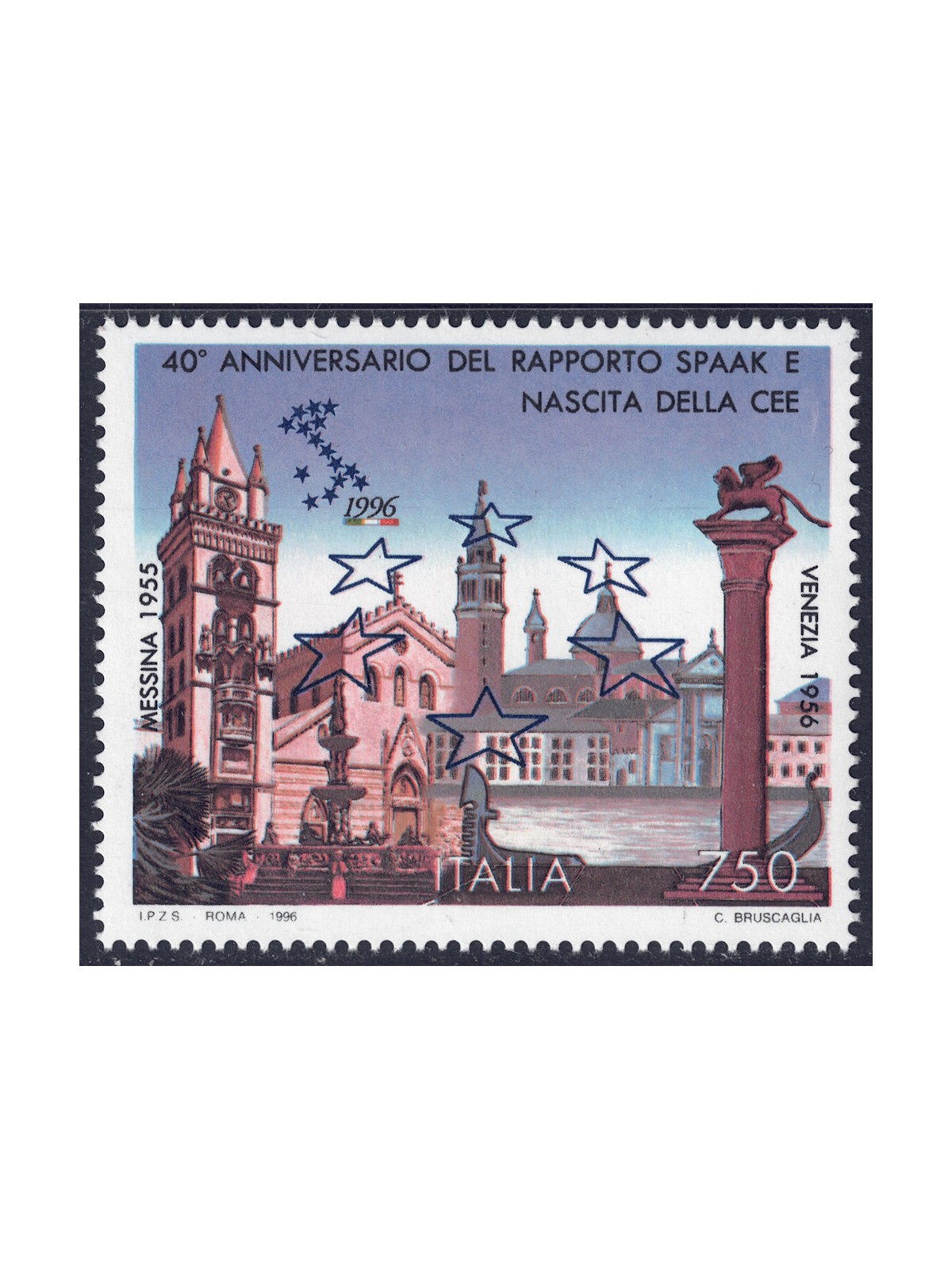 ITALIA 1996 Anniversario CEE MNH**
