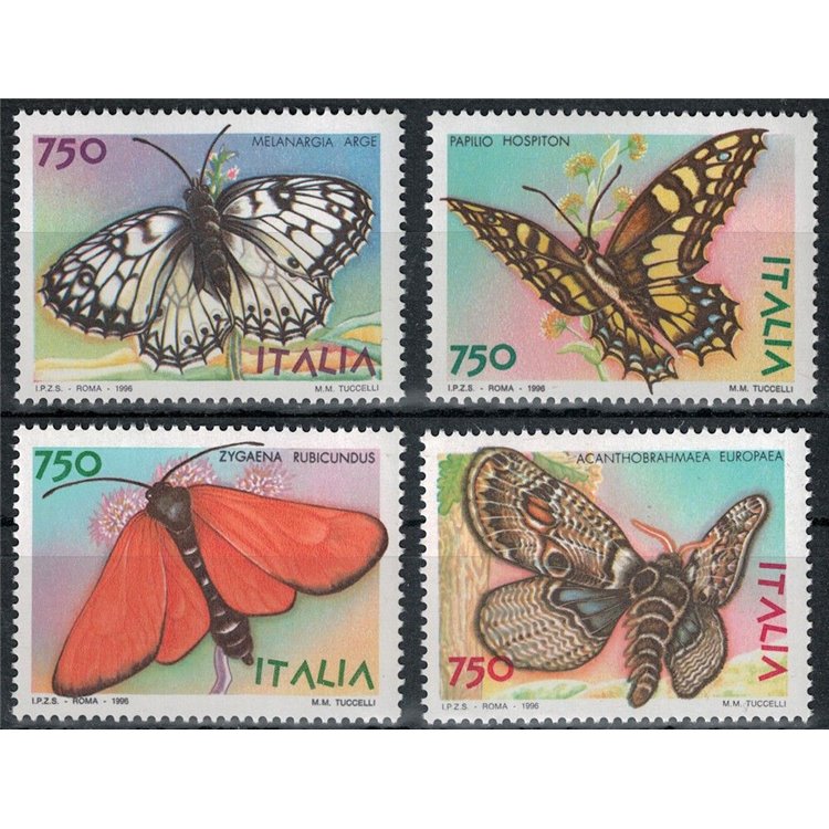 ITALY 1996 Butterflies 4v MNH**
